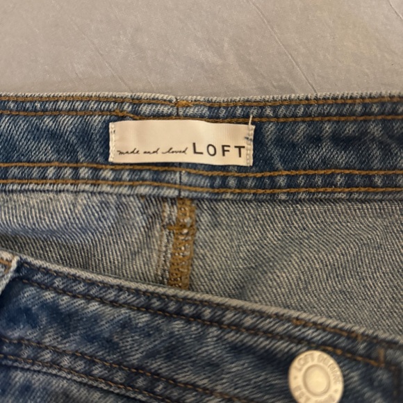 LOFT Relaxed Fit Light Blue Jeans - Picture 7 of 10